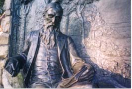 [photo, Sidney Lanier Memorial sculpture, by Hans Schuler (1941), The Johns Hopkins University, Baltimore, Maryland]