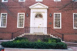 [photo, Legislative Services Building, 90 State Circle (from College Ave.), Annapolis, Maryland]