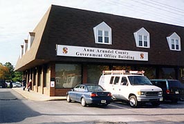 [photo, Anne Arundel County Board of Elections, County Government Office Building, 7320 Ritchie Highway, Glen Burnie, Maryland]