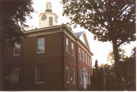 [photo, Courthouse at dusk, North Washington St., Easton, Maryland]