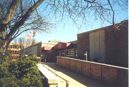 [photo, City Hall entrance (view from Vinson St.), 111 Maryland Ave., Rockville, Maryland]