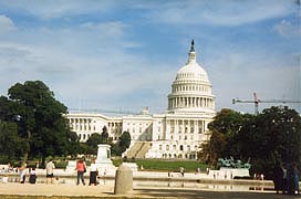 [photo, U.S. Capital (west view from mall), Washington, DC]